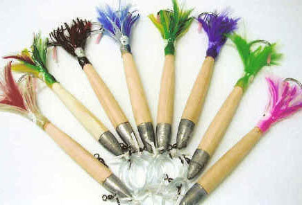 6′′ CEDAR FEATHERS SALTWATER LURE 6-PACK