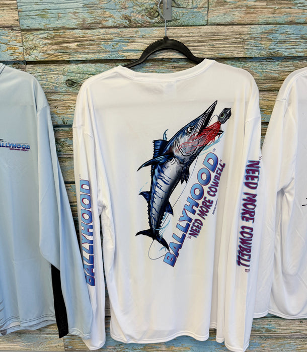 Long Sleeve White Performance Shirt