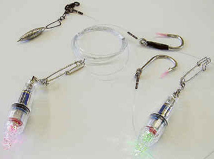 DEEP DROP FLUORO CHUNK SALTWATER FISHING DEEP DROP RIG