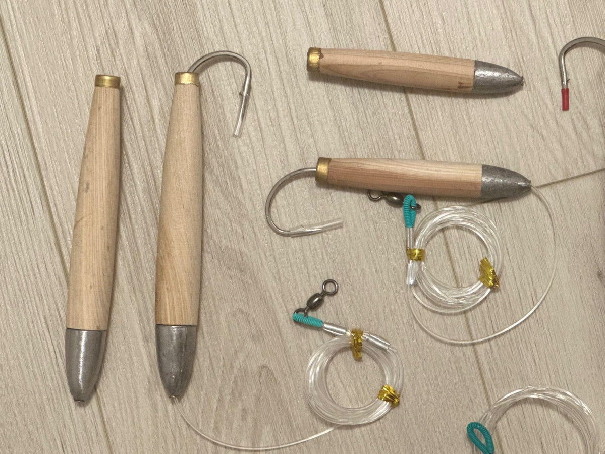 CEDAR PLUG SALTWATER LURES RIGGED — Ballyhood
