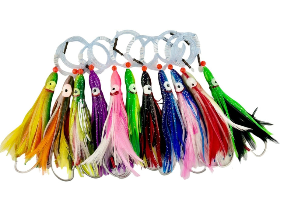ballyhood fishing lures TUNA HOOCHIES SALTWATER LURE 6 PACK