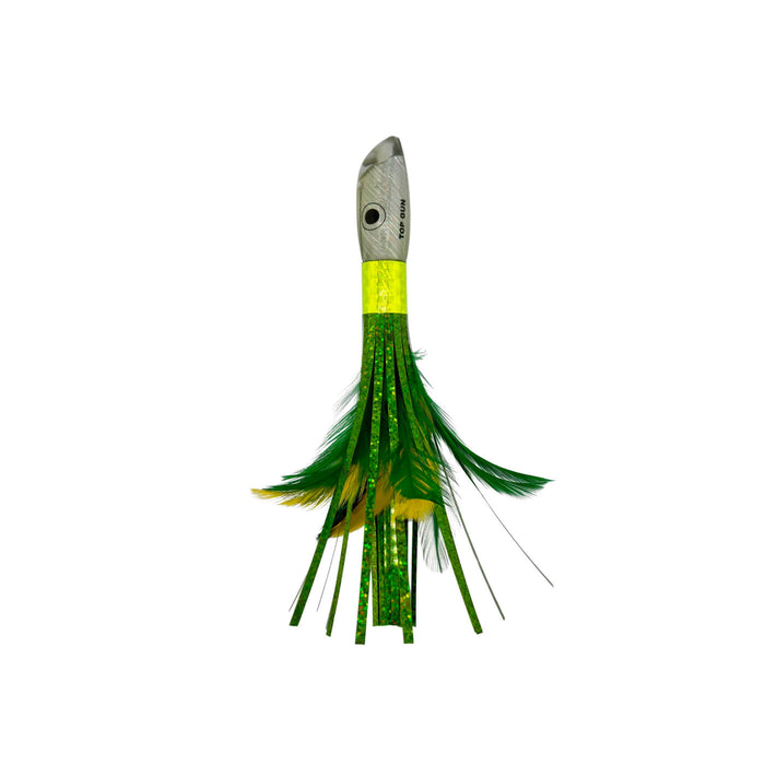feathers for fishing lures 3.5oz TOP GUN™ Feathers and Mylar Tuna-Mahi Fishing Saltwater Lure