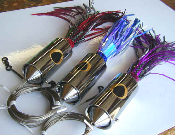 48OZ COWBELL - BANCHEE SUPREME HI SPEED WAHOO SALTWATER LURE 3 PACK